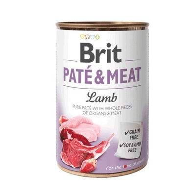 Product Υγρή Τροφή Σκύλων Brit Pate & Meat with lamb - 400g base image