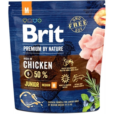 Product Υγρή Τροφή Σκύλων Brit Premium by Nature Junior M Chicken 1 kg base image