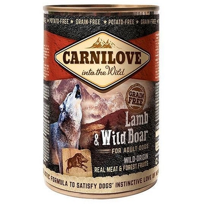 Product Υγρή Τροφή Σκύλων Carnilove Into the Wild Lamb&Wild Boar 400 g base image
