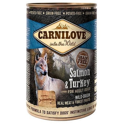 Product Υγρή Τροφή Σκύλων Carnilove Into the Wild Salmon&Turkey 400 g base image