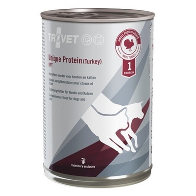 Product Υγρή Τροφή Σκύλων Trovet Unique Protein UPT with turkey - and cat - 400 g base image