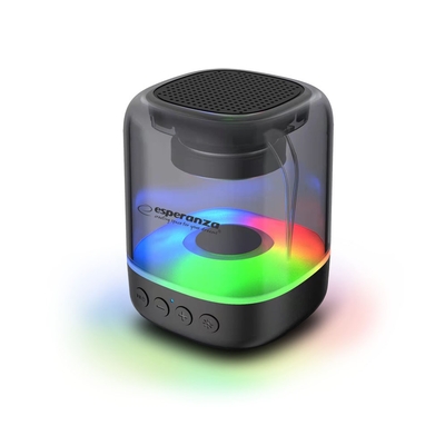 Product Φορητό Ηχείο Bluetooth Esperanza EP154 BT FM LED RGB Black 3W base image