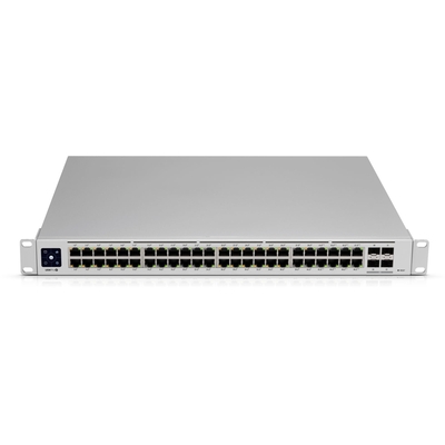 Product Network Switch Ubiquiti UniFi USW-PRO-48 Managed L2/L3 Gigabit Ethernet Silver 1U base image