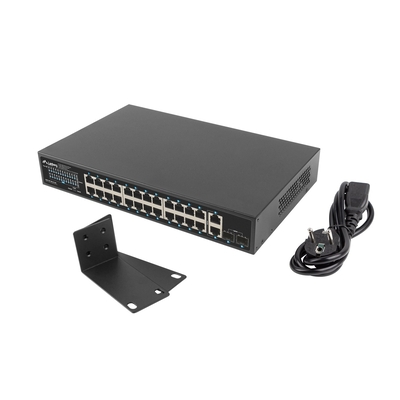 Product Network Switch Lanberg RSGE-24P-2GE-2S-360 Unmanaged base image