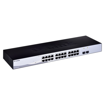 Product Network Switch D-Link DGS-1210-28/E Gigabit Ethernet Black base image