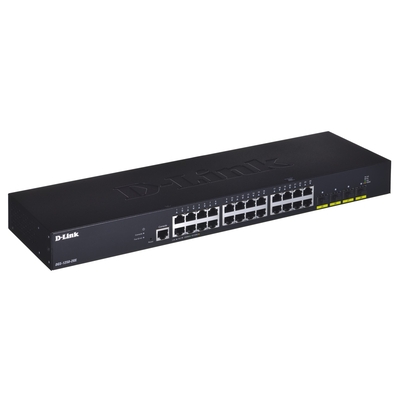 Product Network Switch D-Link DGS-1250-28X/E Gigabit Ethernet Black base image