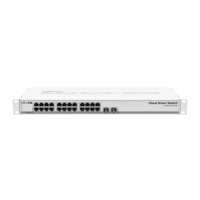 Product Network Switch Mikrotik CSS326-24G-2S+RM Managed Gigabit Ethernet (PoE) 1U White base image