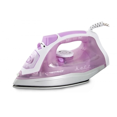 Product Ατμοσίδερο Esperanza EHI004 Ceramic soleplate 2400W Purple, White base image