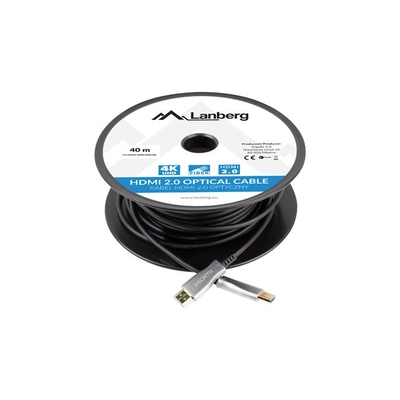 Product Καλώδιο HDMI Lanberg CA-20FB-0300-BK optical M/M 30m v2.0 4K base image