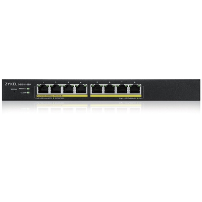 Product Network Switch Zyxel GS1915-8EP Managed L2 Gigabit Ethernet (PoE) Black base image