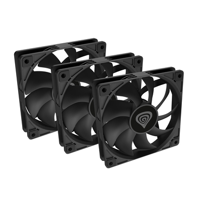 Product Case Fan Natec Oxal 120 12 cm Black 3 pc(s) base image