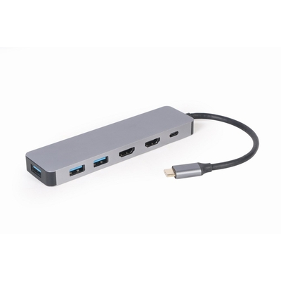 Product Docking Station Gembird A-CM-COMBO3-03 Type-C 3-in-1 (Hub + HDMI + PD) base image
