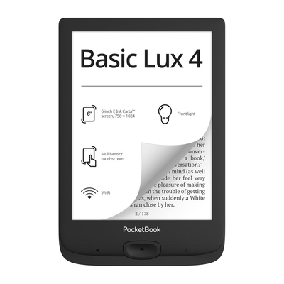 Product Ebook Reader PocketBook 618 Basic Lux 4 Black base image