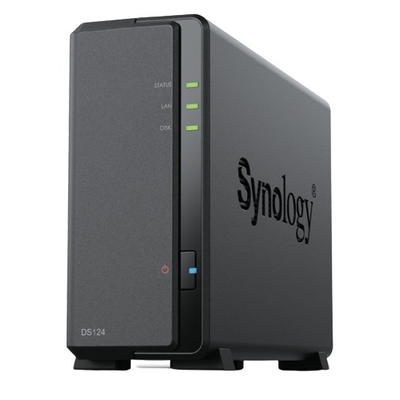 Product NAS Synology DiskStation DS124 Ethernet LAN Black RTD1619B base image