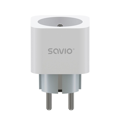 Product Smart Πρίζα Savio WI-FI 16A, AS-01, White base image