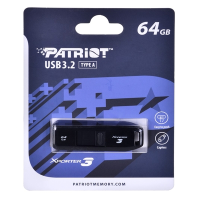Product USB Flash 64GB Patriot Xporter 3 Type A USB 3.2 base image