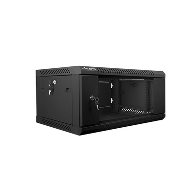Product Καμπίνα Δικτύου Lanberg 19'' wall-mounted 4U 600x450mm Black (glass door) base image