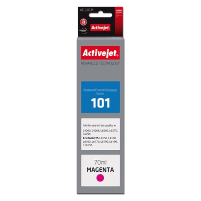 Product Μελάνι Συμβατό Activejet Ink AE-101M for Epson 101, Supreme, 70 ml, magenta base image