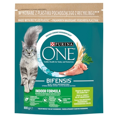 Product Ξηρά Τροφή Γάτας Purina One Bifensis Adult Indoor 800 g base image