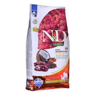 Product Ξηρά Τροφή Σκύλων Farmina N&D Quinoa Skin&Coat Venison&Coconut Adult Medium&Maxi 7 kg base image