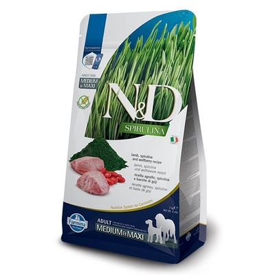 Product Ξηρά Τροφή Σκύλων Farmina N&D Spirulina Lamb Adult MED/MAXI 7 kg base image