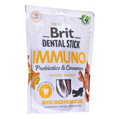Product Σνακ Σκύλου Brit Dental Stick Immuno Probiotics & Cinnamon 251 g base image