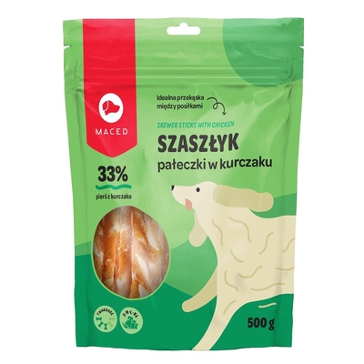 Product Σνακ Σκύλου Maced Skewer sticks with chicken 500g base image
