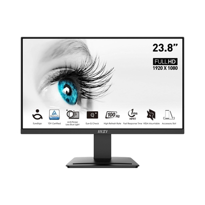 Product Monitor 23.8" MSI Pro MP2412 1920 x 1080 pixels Full HD LCD Black base image