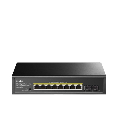 Product Network Switch Cudy GS1008PS2 Unmanaged Gigabit (10/100/1000) (PoE) Black base image