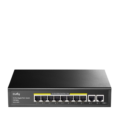 Product Network Switch Cudy GS1010PE Gigabit (10/100/1000) (PoE) Black base image