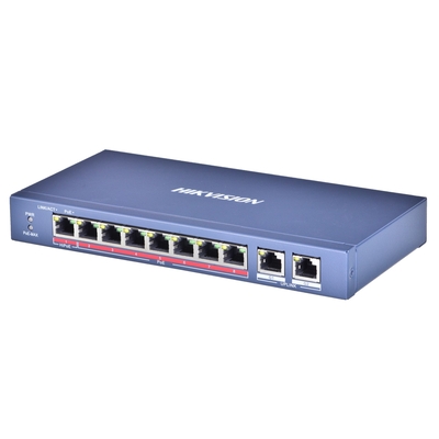 Product Network Switch Hikvision DS-3E0310HP-E Unmanaged Fast Ethernet (10/100) (PoE) Blue base image