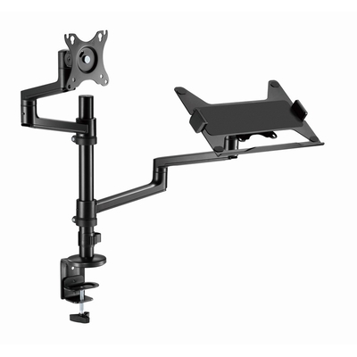 Product Βάση Monitor Gembird MA-DA-04 Adjustable with and notebook tray, 17-32, up to 8 kg base image