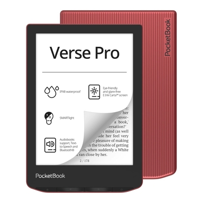 Product Θήκη Ebook Reader PocketBook Verse Pro (634) reader red base image