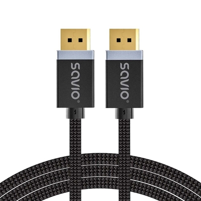 Product Καλώδιο DisplayPort Savio (M) - DisplayPort (M) CABLE, V1.4, 3 m, CL-176 base image