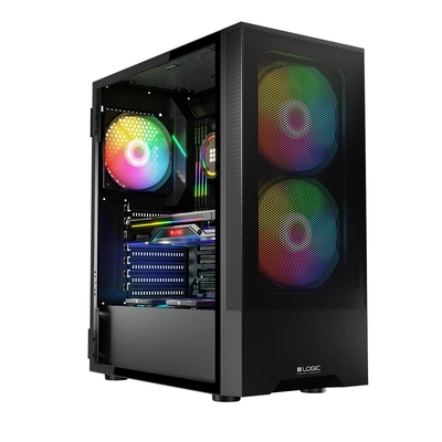 Product Κουτί Υπολογιστή Logic ARYA ARGB MINIDI USB 3.0 Black base image