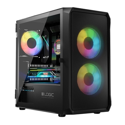 Product Κουτί Υπολογιστή Logic PORTOS ARGB MINI USB 3.0 Black base image