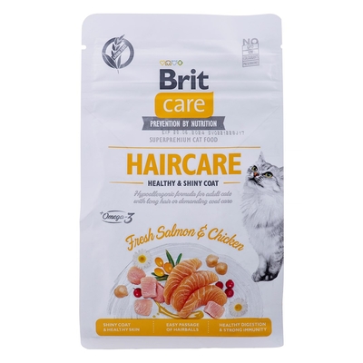 Product Ξηρά Τροφή Γάτας Brit Care Grain Free Haircare Healthy & Shiny Coat 400 g base image