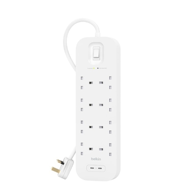 Product Πολύπριζο Ασφαλείας Belkin Connect White 8 AC outlet(s) 2 m base image