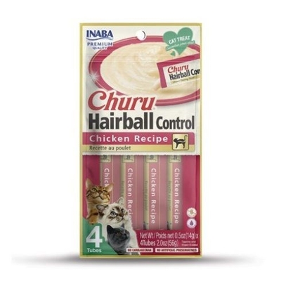 Product Σνακ Γάτας Inaba Churu Hairball Chicken 4x14 g base image