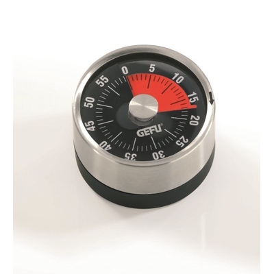 Product Χρονόμετρο Κουζίνας Gefu OPTICO Mechanical Black, Stainless steel base image
