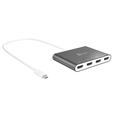 Product Docking Station J5create JCA366-N USB-C to 4-Port HDMI Multi-Monitor, Silver base image