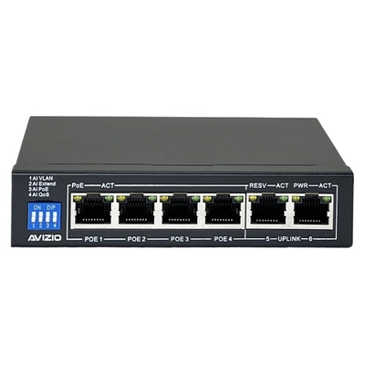 Product Network Switch Avizio 4x RJ45 PoE 1Gb/s + 2x RJ45 Uplink 1Gb/s base image