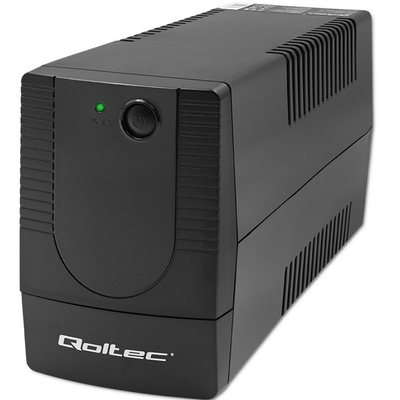 Product UPS Qoltec 53773 Line-Interactive 0.85 kVA 480 W 1 AC outlet(s) base image