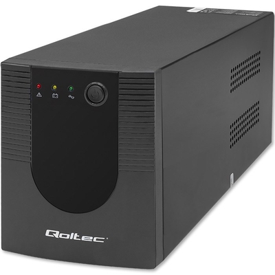Product UPS Qoltec 53776 Line-Interactive 1.5 kVA 900 W 4 AC outlet(s) base image