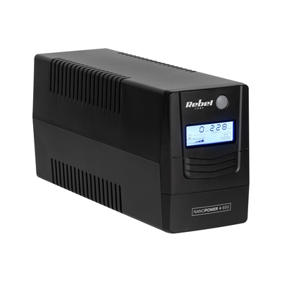Product UPS Rebel Nanopower Plus 1000, Off-line, Sinusoida, 1000VA, 600W , LCD, USB base image