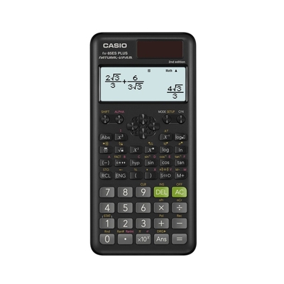Product Αριθμομηχανή Casio Scientific FX-85ESPLUS-2 B, 77X162MM, CARDBOARD Black base image