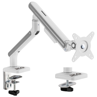 Product Βάση Monitor Ergo Office ER-751 Desk Gas Spring 9kg VESA 75x75 100x100 17" - 32" White Silver base image