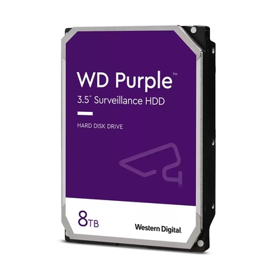 Product Εσωτερικός Σκληρός Δίσκος 3.5" 8TB Western Digital Blue PURPL WD PURPLE Serial ATA III base image