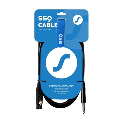 Product Καλώδιο Ήχου SSQ XLRJS1 - XLR male - Jack stereo 6,3 mm , 1 m base image