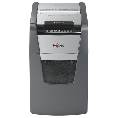 Product Καταστροφέας Εγγράφω Rexel Optimum AutoFeed+ 130M, (P-5), 130 sheets, 44 l basket base image